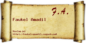 Faukel Amadil névjegykártya